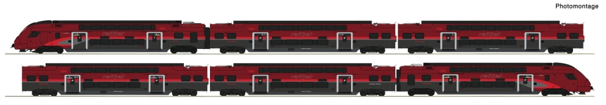 Roco 7700039 - H0 - 6-tlg. Doppelstock-Triebzug Railjet, ÖBB, Ep. VI